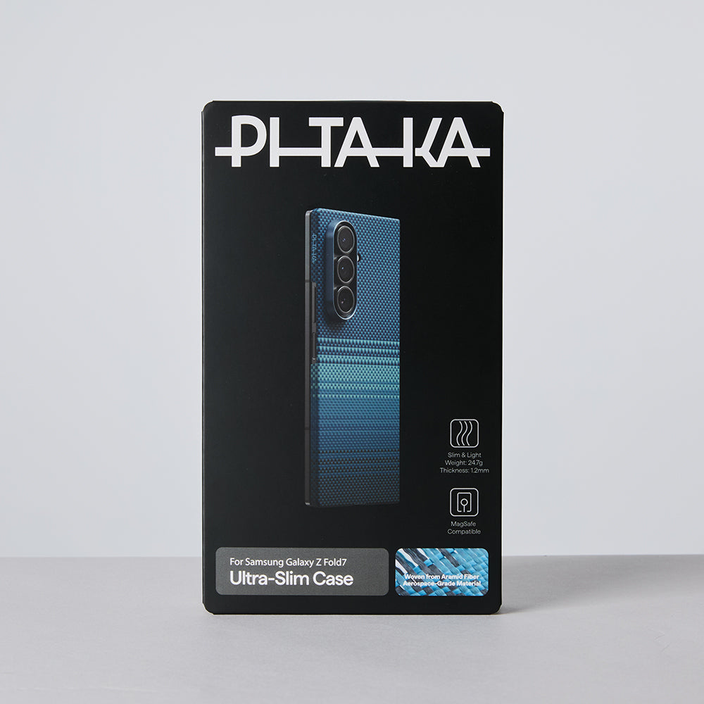 Pitaka Tactile Woven Sunset-Moonrise Serisi Galaxy Z Fold 7 M-safe Aramid Fiber Telefon Kılıfı Pitaka Tactile Woven Sunset-Moonrise Serisi Galaxy Z Fold 7 M-safe Aramid Fiber Telefon Kılıfı